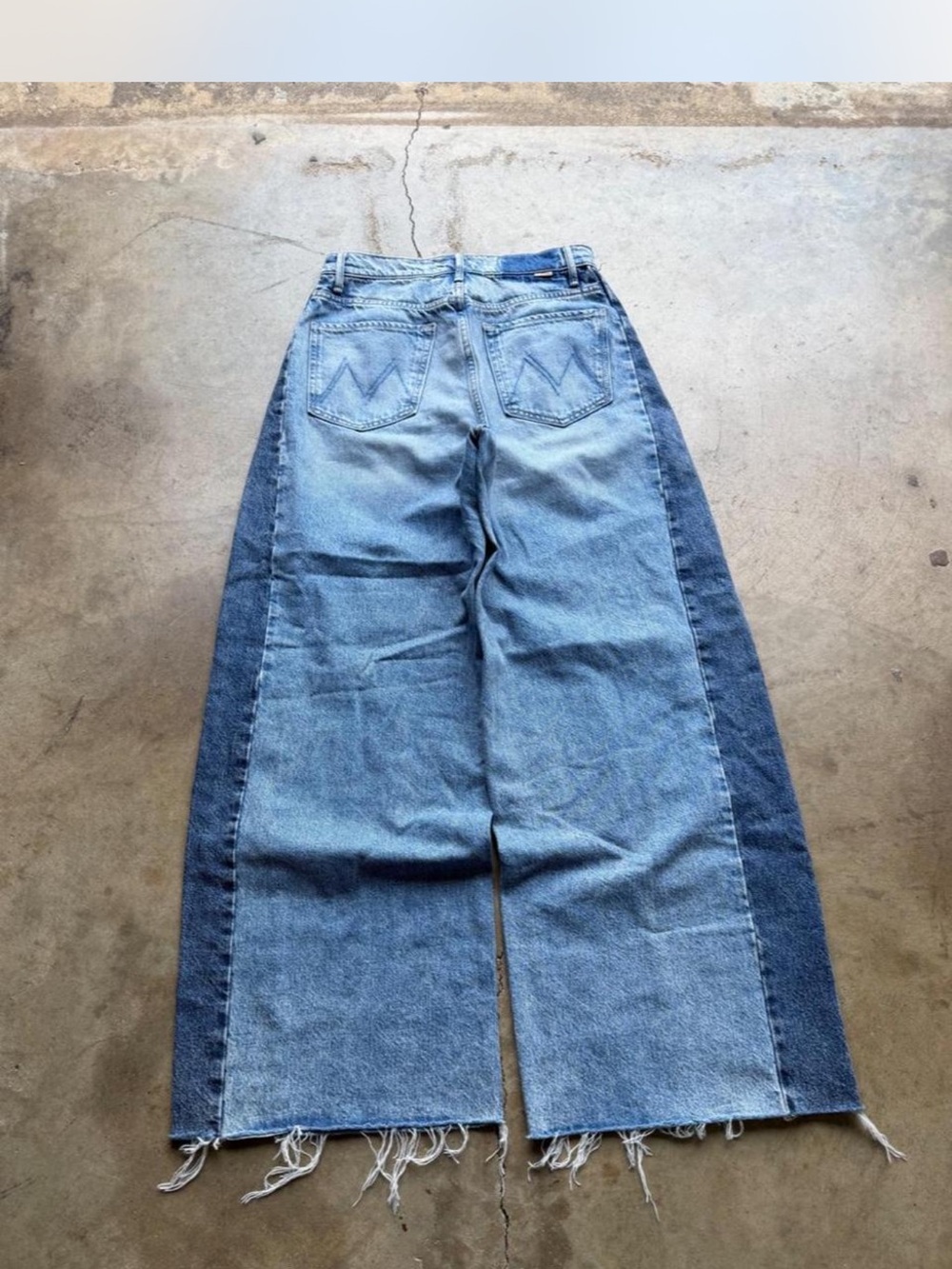 MOTHER Denim The Pipe Dream Button Sneak Fray Size 27 & 28 - Picture 4 of 7